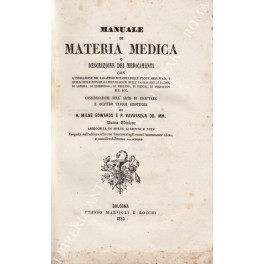 Manuale di materia medica o descrizione dei medicamenti con l'indicazione …