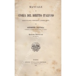 Manuale di storia del diritto italiano dalle invasioni germaniche ai …