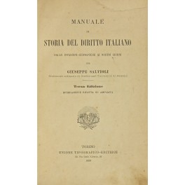 Manuale di storia del diritto italiano dalle invasioni germaniche ai …