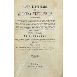 Manuale popolare di medicina veterinaria contenente le cognizioni e pratiche …