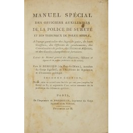 Manuel special des officiers auxiliaires de la police de suretè …