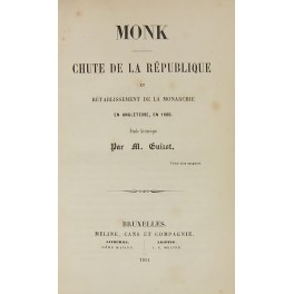 Monk. Chute de la Republique et retablissement de la monarchie …
