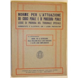 Norme per l'attuazione dei codici penale e di procedura penale …