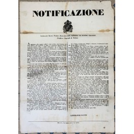 Notificazione. Censimento in base a delle norme per assicurare il …