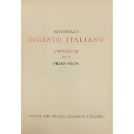 Novissimo Digesto Italiano. Diretto da Antonio Azara e Ernesto Eula. …