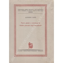 Nuove giunte e correzioni al Indice generale degli incunaboli"
