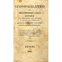 Nuovo galateo di Melchiorre Gioja autore del trattato del merito …