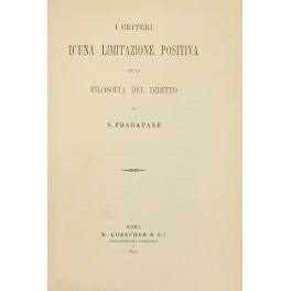 Obbietto e limiti della filosofia del diritto. Vol. I - …