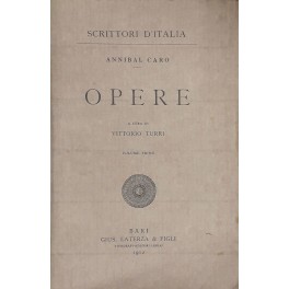 Opere. A cura di Vittorio Turri. Vol. I (unico pubblicato)