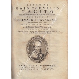 Opere di Gajo Cornelio Tacito con la traduzione in volgar …