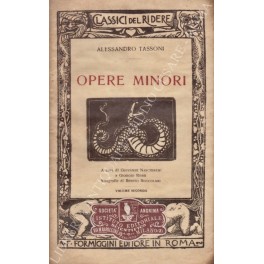 Opere minori. A cura di Giovanni Nascimbeni e Giorgio Rossi. …