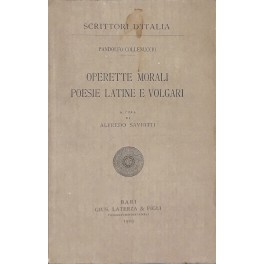 Operette morali poesie latine e volgari. A cura di Alfredo …