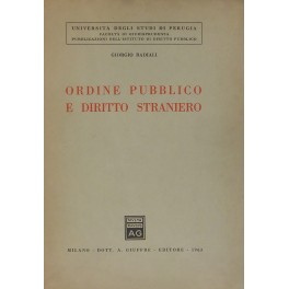 Ordine pubblico e diritto straniero
