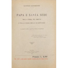 Papa e Santa Sede nella storia nel diritto e nella …