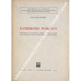 Patrimonio pubblico. Individuazione del patrimonio pubblico; Principi generali sulla struttura …