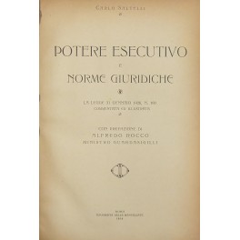 Potere esecutivo e norme giuridiche. La legge 31 gennaio 1926 …