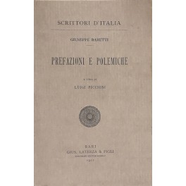 Prefazioni e polemiche. A cura di Luigi Piccioni