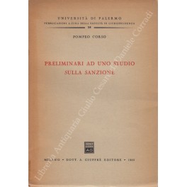 Preliminari ad uno studio sulla sanzione