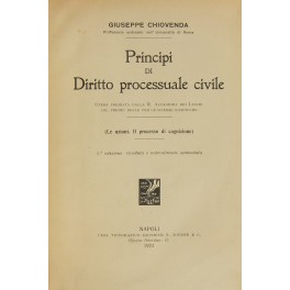 Principi di diritto processuale civile. (Le azioni. Il processo di …