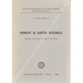 Principi di diritto regionale. Ordinamento e organizzazione delle regioni a …