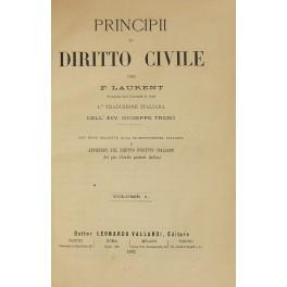Principii di diritto civile. Prima traduzione italiana con note relative …