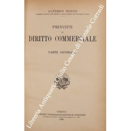 Principii di diritto commerciale. Parte generale (unico pubblicato)