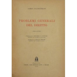 Problemi generali del diritto. Opera postuma. Prefazione di Eduardo J. …