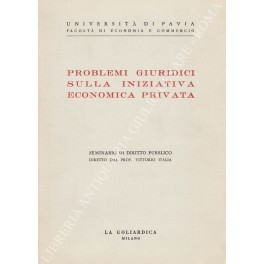 Problemi giuridici sulla iniziativa economica privata. Seminario di diritto pubblico …