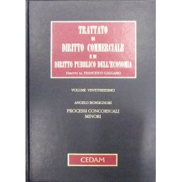 Processi concorsuali minori. Concordato preventivo, amministrazione controllata, liquidazione coatta, e …