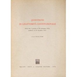 Questioni di legittimità costituzionale decise dal 1° gennaio al 30 …