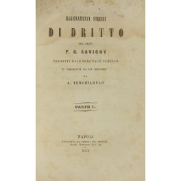 Ragionamenti storici di dritto. Tradotti dall'originale tedesco e preceduti da …