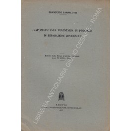 Rappresentanza volontaria in processo di separazione coniugale?