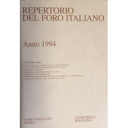 Repertorio Generale Annuale del Foro Italiano. Annata 1994