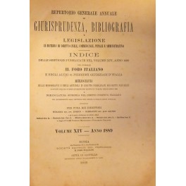 Repertorio Generale Annuale del Foro Italiano. Vol. XIV - Anno …