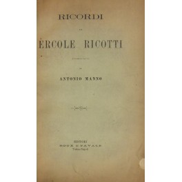 Ricordi. Pubblicati da Antonio Manno