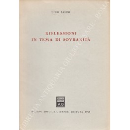 Riflessioni in tema di sovranità