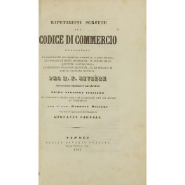 Ripetizioni scritte sul codice di commercio contenenti: La esposizione dei …