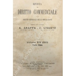 Rivista del Diritto Commerciale e del diritto generale delle obbligazioni. …