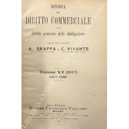 Rivista del Diritto Commerciale e del diritto generale delle obbligazioni. …