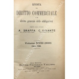 Rivista del Diritto Commerciale e del diritto generale delle obbligazioni. …