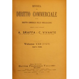 Rivista del Diritto Commerciale e del diritto generale delle obbligazioni. …