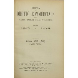 Rivista del Diritto Commerciale e del diritto generale delle obbligazioni. …