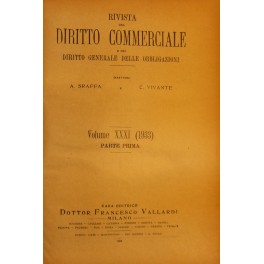 Rivista del Diritto Commerciale e del diritto generale delle obbligazioni. …