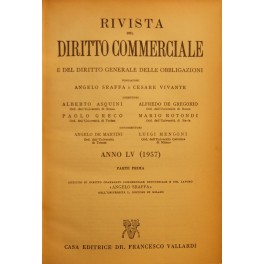 Rivista del Diritto Commerciale e del diritto generale delle obbligazioni. …