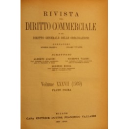 Rivista del Diritto Commerciale e del diritto generale delle obbligazioni. …