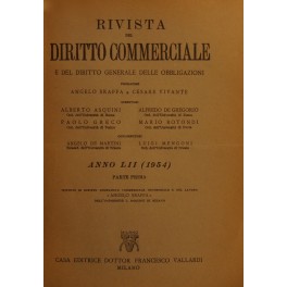 Rivista del Diritto Commerciale e del diritto generale delle obbligazioni. …