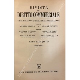 Rivista del Diritto Commerciale e del diritto generale delle obbligazioni. …