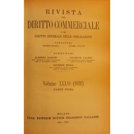 Rivista del Diritto Commerciale e del diritto generale delle obbligazioni. …