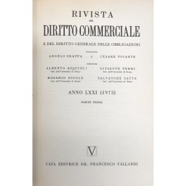 Rivista del Diritto Commerciale e del diritto generale delle obbligazioni. …