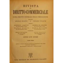 Rivista del Diritto Commerciale e del diritto generale delle obbligazioni. …